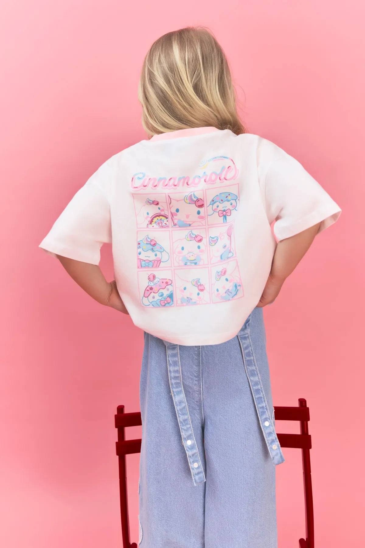 Baby Girl Oversize Fit Short Sleeve T-Shirt