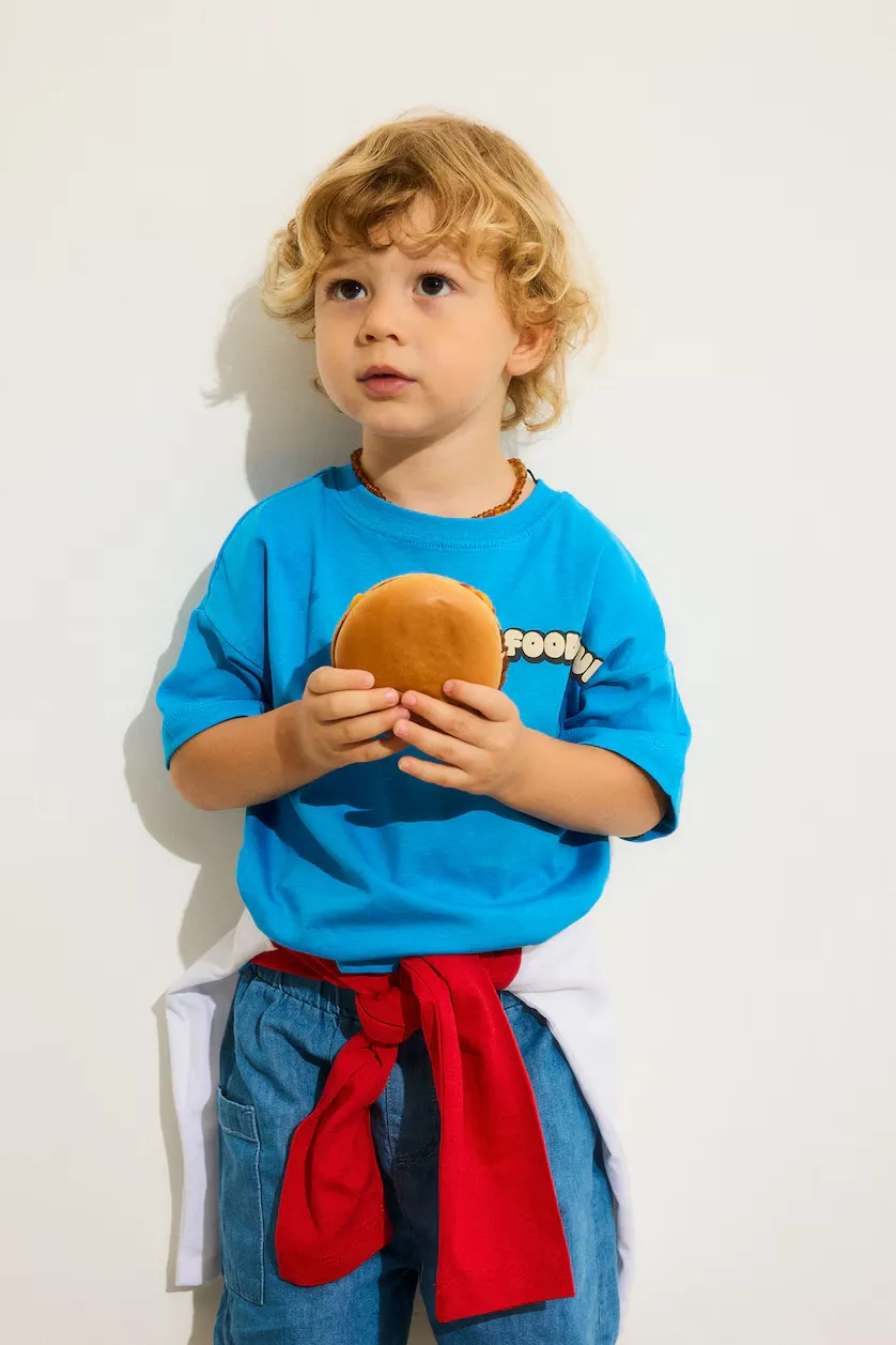 Oversize Fit Puff Print Short Sleeve T-Shirt